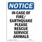 Signmission OSHA Sign, In Case Of Fire Earthquake Please, 14in X 10in Rigid Plastic, 10" W, 14" L, Portrait OS-NS-P-1014-V-13672 - alternate 1